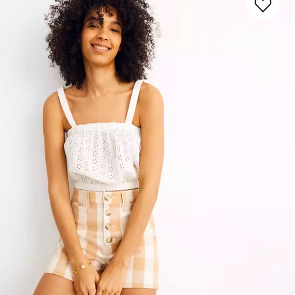 NWT ❤️ Madewell Eyelet Crop Top/Blouse
